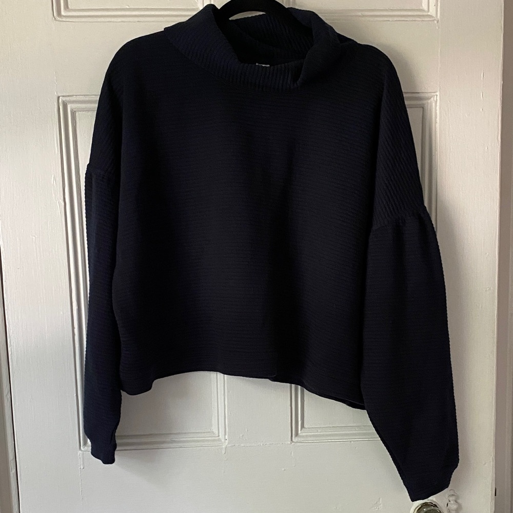 90 Degree By Reflex Women’s x-large ribbed cropped turtleneck sweater